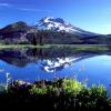 South Sister reflecting in Sparks Lake